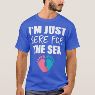Ich bin nur hier für die lustige Baby Gender-Offen T-Shirt