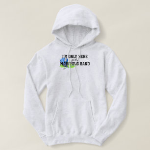 Ich bin nur hier für die Marching Band Blue Shako Hoodie