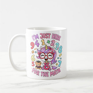 Ich bin nur hier für die Mathe Cute Mug Kaffeetasse