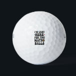 Ich bin nur hier für die Matzo Balls Funny Hanukka Golfball<br><div class="desc">Hanukkah,  jüdisch,  jew, chanukah, dreidel, Geschenk, Geburtstag, Groovy, Weihnachten, matzo</div>