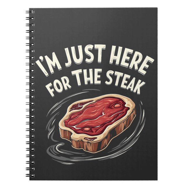 Ich bin nur hier für die Steak Beef Meat Liebhaber Notizblock (Vorderseite)