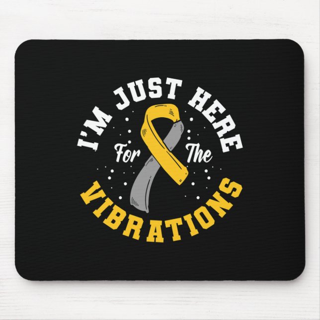 Ich bin nur hier für die Vibrationen ASL Deaf Awar Mousepad (Vorne)