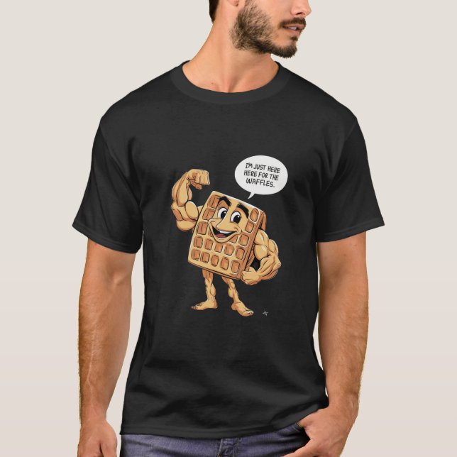 ICH BIN NUR HIER FÜR DIE WAFFEN T-Shirt (Vorderseite)