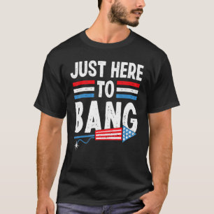 Ich bin nur hier, um am 4. Juli Jubiläum Mädels Ki T-Shirt