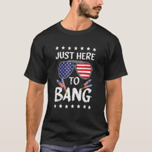 Ich bin nur hier, um die Sonnenbrille der US-Flagg T-Shirt