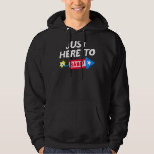 Ich bin nur hier, um Feuerwerke zu knallen am 4. J Hoodie
