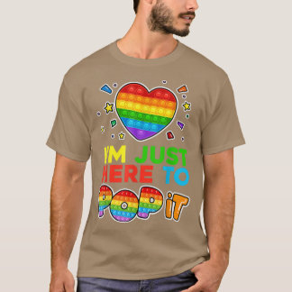 Ich bin nur hier, um Pop-It-Board-Spiel Kids-Fidge T-Shirt