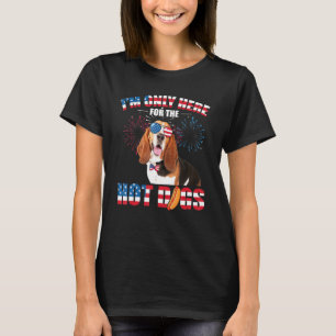 Ich bin nur hier wegen der Hot Dogs American Basse T-Shirt