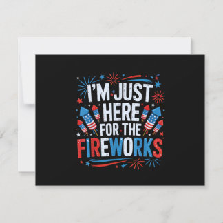 Ich bin nur hier wegen des patriotischen Feuerwerk