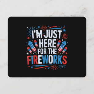 Ich bin nur hier wegen des patriotischen Feuerwerk Einladung