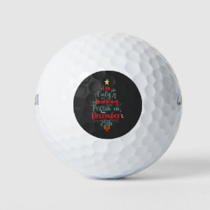 Ich bin nur Morgenmensch am 25. Dezember Weihnacht Golfball