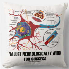 Ich bin nur neurologisch für Erfolg (Neuron) progr Kissen