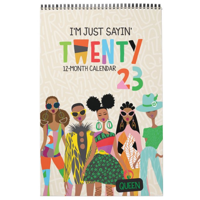 Ich bin nur Sayin 2023 11" x 17" Kalender (Titelbild)