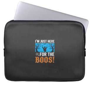 Ich bin nur wegen der Buh-Rufe hier Halloween-Desi Laptopschutzhülle