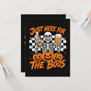 Ich bin nur wegen der Buh-Rufe hier Halloween-Skel Einladung