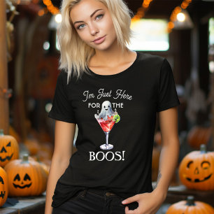 Ich bin nur wegen der Buh-Rufe hier Halloween Tri-Blend Shirt