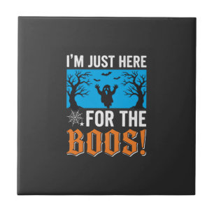 Ich bin nur wegen der Buhs hier Halloween-Design_1 Fliese