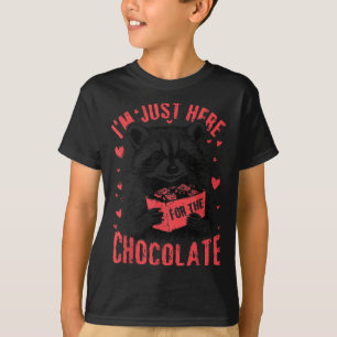 Ich bin nur wegen der Schokolade hier Lustiger Was T-Shirt