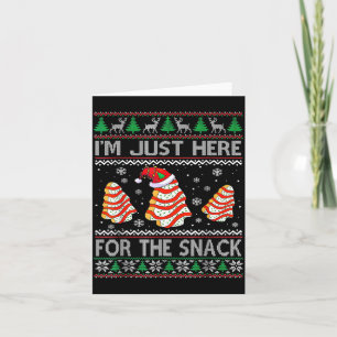 Ich bin nur wegen der Snack-Weihnachts-Cakes Debbi Karte