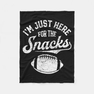 Ich bin nur wegen der Snacks hier Lustiges Fantasy Fleecedecke