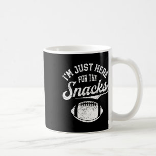 Ich bin nur wegen der Snacks hier Lustiges Fantasy Kaffeetasse