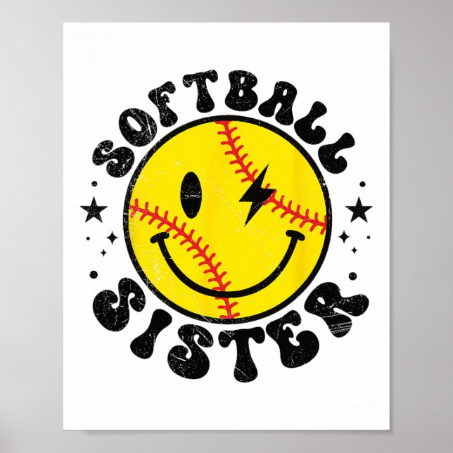 Ich bin nur wegen der Snacks hier Softll Schwester Poster (Vorne)