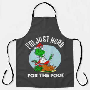 Ich bin nur wegen des Essens hier  Schürze