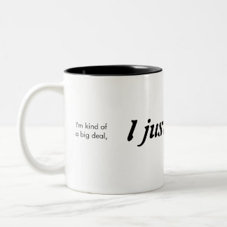 Ich bin nur! zweifarbige tasse