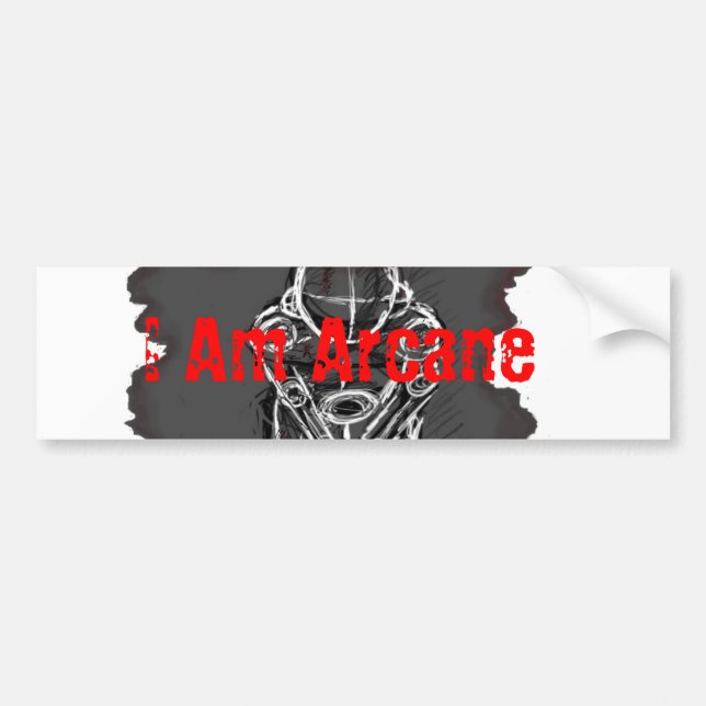 Ich bin obskurer Aufkleber Autoaufkleber (Vorne)