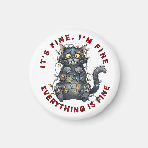 Ich bin okay, alles ist okay, lustige Weihnachtska Magnet