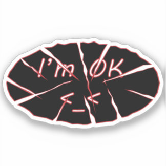 Ich bin okay Vinyl Sticker