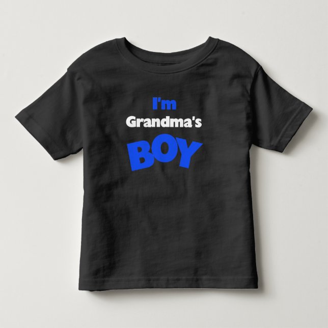 Ich bin Oma's Boy Kleinkind T-shirt (Vorderseite)