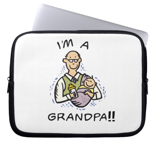 Ich bin Opa-Opa und Baby-Tshirts und Geschenke Laptopschutzhülle (Vorderseite)