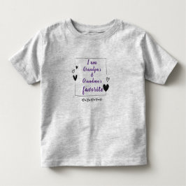"Ich bin Opas und Oma's Liebling" Kleinkind T-shirt
