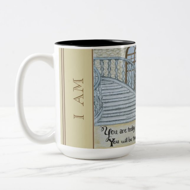 Ich bin optimistisch - Kaffeetasse (Links)