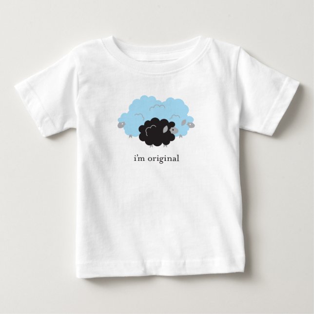 Ich bin originell! Jahr des Tierschutzdesigns der  Baby T-shirt (Vorderseite)