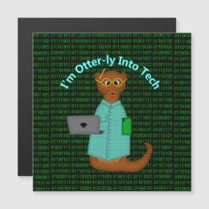 Ich bin Otter-lich in Technik verliebt Magnetkarte