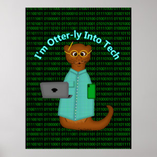 Ich bin Otter-ly in Tech Poster