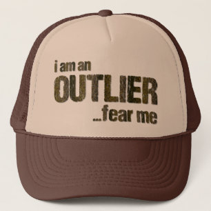Ich bin OUTLIER...Furcht vor mir. (CAMOUFLAGE VERS Truckerkappe
