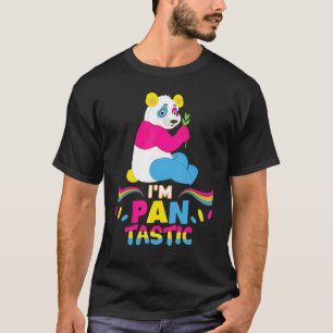 Ich bin Pan Tastic Fantastic Pansexual Panda Lgbt  T-Shirt