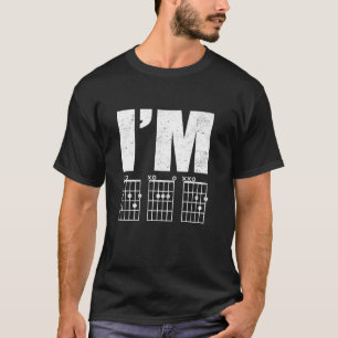 Ich bin Papa Lustige Gitarrenakkorde für Musiklieb T-Shirt