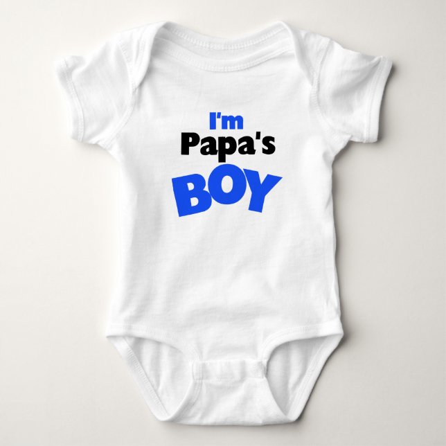 Ich bin Papas Junge Baby Strampler (Vorderseite)