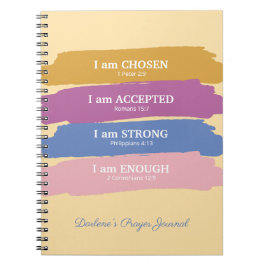 Ich bin Personalisierte Bibelverse Notizblock