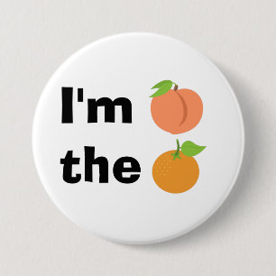 Ich bin Pfirsich die Orange Button