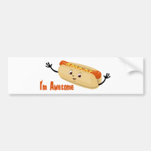 Ich bin Phantastisch (Hotdog) Autoaufkleber
