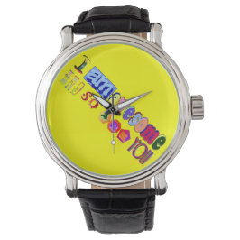 Ich bin Phantastisch Time Piece Armbanduhr