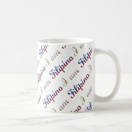 Ich bin philippinischer Country Pride Typografy Pa Kaffeetasse