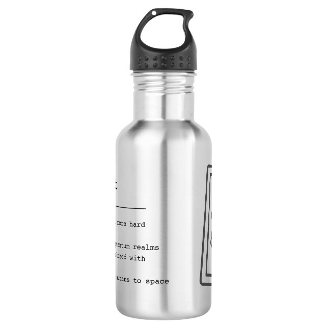 Ich bin Physikerin Edelstahlflasche (Vorderseite)