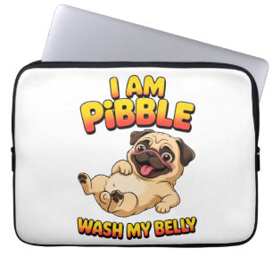 Ich bin Pibble, wasch meinen Bauch Laptopschutzhülle
