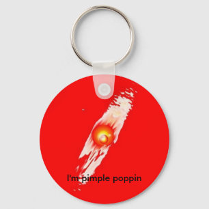 Ich bin Pickel poppin Explosions-Schlüsselkette Schlüsselanhänger